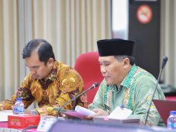 Penjabat Bupati Pidie Memaparkan Capaian Evaluasi Kinerja Triwulan III di Kantor Inspektorat Jenderal Kemendagri