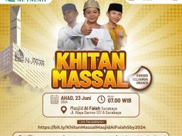 Pendaftaran Khitan Massal Masjid Al Falah Surabaya Khusus Keluarga Dhuafa Telah Dibuka