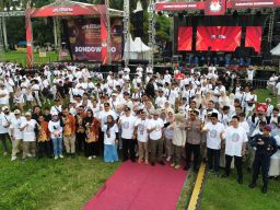 Komisi Pemilihan Umum (KPU) Kabupaten Bondowoso Gelar Apel Kesiapan Pilkada 2024