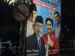 Bursa Cawali Surabaya Mulai Memanas, Muncul Banner AH Thony - Ricard, Ini Kata Gerindra Surabaya