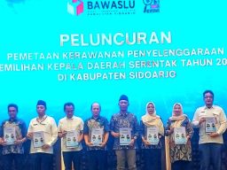 Mitigasi Kerawanan Sedini Mungkin, Bawaslu Sidoarjo Luncurkan Peta Kerawanan Pilkada 2024