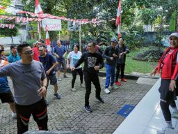 PJ Wali Kota Bogor Senam Bareng Bersama Wartawan