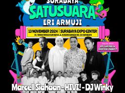 Pilkada Serentak 2024, Gerindra Persembahkan Konser Surabaya Satu Suara Nanti Malam