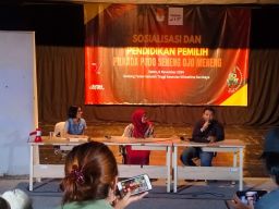 Melalui Seni JTP Gelar Sosialisasi dan Pendidikan Pemilih Pilkada Serentak 2024