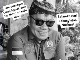 Harkitnas Cak YeBe Ajak Warga Surabaya Wani Gak Korupsi!