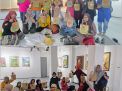 Gelar Pameran, IWPI Ajari Ibu-ibu IKWI PWI Jatim Melukis