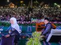 Lantunan Sholawat Penuhi Langit Grahadi, Jatim Rayakan Hari Jadi dan Hari Santri