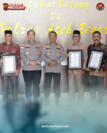 Polda Aceh Serahkan Tali Asih Untuk Purna Tugas di Aceh Besar