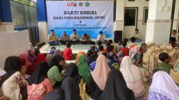 Baksos HPN di Bulan Ramadhan, PWI Sidoarjo  Berbagi dengan Anak Yatim