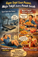 Gym Sepi Saat Puasa, Meja Takjil Justru Penuh Sesak