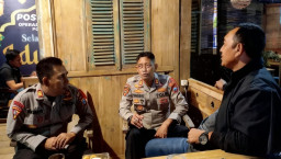 Jelang Idulfitri, Wakapolres Bondowoso Tinjau Pos Pam Ketupat, Pastikan Personel Siap