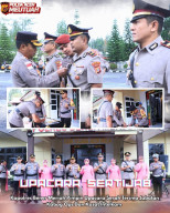 Di Tengah Guyuran Hujan, Polres Bener Meriah Laksanakan Sertijab Kabag Ops dan Kasat Intelkam