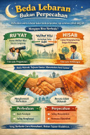 Beda Lebaran Bukan Perpecahan