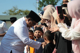 Prabowo Salat Idulfitri di Aceh Tamiang, Didampingi Sejumlah Pejabat Negara