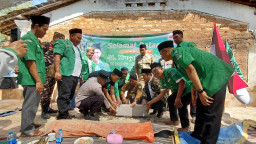 Kolaborasi Ansor dan Haswal Group, Program Bedah Rumah Sasar Warga Lenteng
