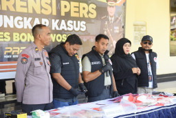 Satresnarkoba Ungkap 5 Kasus Narkoba dengan 5 Tersangka