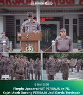 Kajati Aceh Pimpin Upacara Persaja