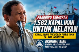 Prabowo Janjikan 1.582 Kapal Ikan untuk Nelayan, Targetkan Ekonomi Biru Dongkrak Kesejahteraan Pesisir