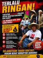 “Terlalu Ringan! Tuntutan 18 Bulan Penjara untuk Mantan Kakanwil BPN Sumut Tak Memberi Efek Jera Sama Sekali”