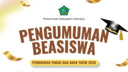 Pemkab Sidoarjo Umumkan 4.000 Penerima Beasiswa 2026, Cek Nama dan Lengkapi Berkas Sebelum 18 Mei