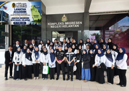 Lawatan Akademik Pelajar Hubungan AntaraBangsa FUHA UNISZA KE JABATAN Imigresen Kelantan Malaysia