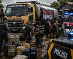 Polisi Bongkar Dugaan Mafia Solar Subsidi di Nganjuk, 3.600 Liter Diamankan