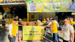 Golkar Lampung Potong 65 Hewan Kurban, Sapi dari Bahlil hingga Kepala Daerah Ikut Disalurkan
