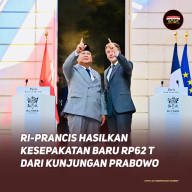Kunjungan Prabowo Ke Prancis Hasilkan Empat Kesepakatan Komersial Baru Senilai Total US$ 3,5 miliar (Rp62,56 triliun)