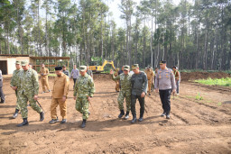 Pangdam Rudy Saladin Tinjau Calon Markas Yonif TP Bondowoso