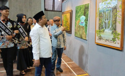 31 Seniman Ramaikan Pameran Simulakra di Bondowoso, Wabup As'ad Dorong Ekonomi Kreatif