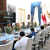Presiden Prabowo Rapat Bersama Panglima TNI