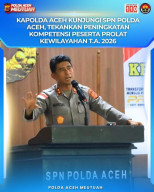 Kapolda Aceh Kunjungi SPN Di Aceh Besar, Tinjauan Prolat Kewilayahan 2026