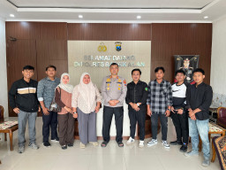 Sambut Audiensi HIMAGA, Kapolres Bangkalan Berkomitmen Tindak Tegas Pelaku Kejahatan Asusila