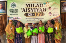 Milad ke-109, ‘Aisyiyah Bondowoso Perkuat Peran Perempuan Lewat Pelantikan PCA Tamanan