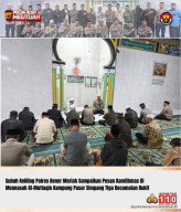Tim Suling Polres Bener Meriah Ajak Masyarakat Perkuat Iman Dan Jaga Kamtibmas Melalui Shalat Subuh Keliling