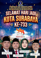 Pimpinan dan Anggota DPRD Surabaya Mengucapkan Selamat Hari Jadi Kota Surabaya ke 733