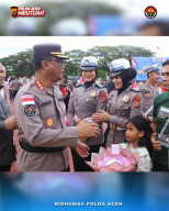1.544  Personel Kajaran Polda Aceh Naik Pangkat