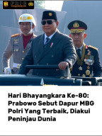 Presiden Prabowo Apresiasi Polri Dukung Program MBG