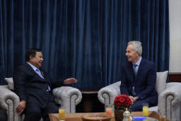 Presiden Prabowo Subianto Terima Mantan PM Inggris Tony Blair