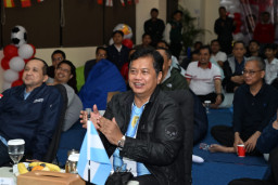 Transmigran Nobar Piala Dunia, Wamen Viva Yoga: Menjaga Sportifitas, Persatuan, dan Spirit Perjuangan
