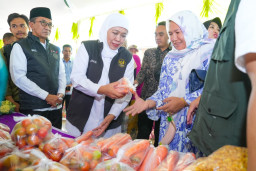 Khofifah Gelar Pasar Murah di Pamekasan, Optimistis Perkuat Daya Beli Masyarakat dan Jaga Stabilisasi Harga Bahan Pokok