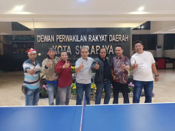 Wahyu Kebo-Lutfi Juara Lomba Tenis Meja JUDES Usai Bangkit di Final