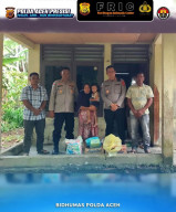 Kapolres Aceh Selatan Santuni Warga Terdampak Banjir, Berjanji Rehabilitasi Rumah Korban