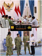 Presiden Prabowo Terima Panglima TNI Beserta Jajaran Pemimpin TNI Lengkap