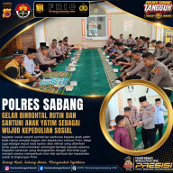 Polres Sabang Gelar Kegiatan Pembinaan Mental Dan Santuni Anak Yatim