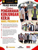 Polres Bireuen Gelar Pengamanan Kunjungan Kerja Wakil Presiden RI