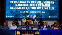 Operasi Gabungan Gagalkan Penyelundupan 1,3 Ton Ketamine Di Perairan Natuna