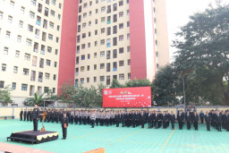 HUT ke-81 RI, Kapolres Jakbar Hadiri Upacara di Kantor Wali Kota, Wakapolres Pimpin Upacara di Mako