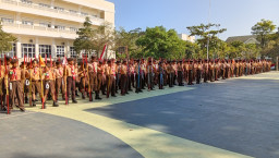 39 Tim SD Adu Kekompakan di Lomba PBB Tongkat se-Kecamatan Grujugan