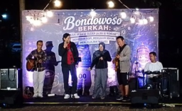 Pagelaran Musik Gledek Lajuh Hidupkan Ruang Publik Jembatan Kironggo Bondowoso